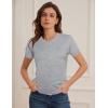image:imageGRACE KARIN Short Sleeve Cardigan Summer Button up Sweaters for Women Lightweight Crew Neck Casual OutfitsLight Gray