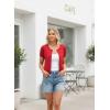 image:imageGRACE KARIN Short Sleeve Cardigan Summer Button up Sweaters for Women Lightweight Crew Neck Casual OutfitsRed