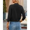 image:imageGRACE KARIN Women Cardigan Sweaters Lightweight Knit Cropped Cardigans Trendy 34 Sleeve Shrug Bolero S3XL1black