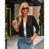 image:imageGRACE KARIN Women Cardigan Sweaters Lightweight Knit Cropped Cardigans Trendy 34 Sleeve Shrug Bolero S3XL1black