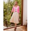 image:imageGRACE KARIN Women Cardigan Sweaters Lightweight Knit Cropped Cardigans Trendy 34 Sleeve Shrug Bolero S3XLBaby Pink
