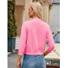 image:imageGRACE KARIN Women Cardigan Sweaters Lightweight Knit Cropped Cardigans Trendy 34 Sleeve Shrug Bolero S3XLBaby Pink