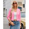 image:imageGRACE KARIN Women Cardigan Sweaters Lightweight Knit Cropped Cardigans Trendy 34 Sleeve Shrug Bolero S3XLBaby Pink