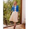 image:imageGRACE KARIN Women Cardigan Sweaters Lightweight Knit Cropped Cardigans Trendy 34 Sleeve Shrug Bolero S3XLBlue