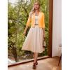 image:imageGRACE KARIN Women Cardigan Sweaters Lightweight Knit Cropped Cardigans Trendy 34 Sleeve Shrug Bolero S3XLButter Yellow