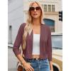 image:imageGRACE KARIN Women Cardigan Sweaters Lightweight Knit Cropped Cardigans Trendy 34 Sleeve Shrug Bolero S3XLGrey Pink