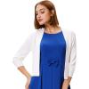 image:imageGRACE KARIN Women Cardigan Sweaters Lightweight Knit Cropped Cardigans Trendy 34 Sleeve Shrug Bolero S3XLIvory