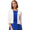 image:imageGRACE KARIN Women Cardigan Sweaters Lightweight Knit Cropped Cardigans Trendy 34 Sleeve Shrug Bolero S3XLIvory