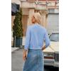image:imageGRACE KARIN Women Cardigan Sweaters Lightweight Knit Cropped Cardigans Trendy 34 Sleeve Shrug Bolero S3XLLight Blue