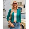image:imageGRACE KARIN Women Cardigan Sweaters Lightweight Knit Cropped Cardigans Trendy 34 Sleeve Shrug Bolero S3XLPeacock Blue