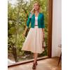 image:imageGRACE KARIN Women Cardigan Sweaters Lightweight Knit Cropped Cardigans Trendy 34 Sleeve Shrug Bolero S3XLPeacock Blue