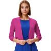 image:imageGRACE KARIN Women Cardigan Sweaters Lightweight Knit Cropped Cardigans Trendy 34 Sleeve Shrug Bolero S3XLRose Red