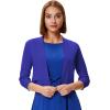 image:imageGRACE KARIN Women Cardigan Sweaters Lightweight Knit Cropped Cardigans Trendy 34 Sleeve Shrug Bolero S3XLRoyal Blue