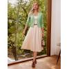 image:imageGRACE KARIN Women Cardigan Sweaters Lightweight Knit Cropped Cardigans Trendy 34 Sleeve Shrug Bolero S3XLSage Green