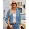 image:imageGRACE KARIN Women Cardigan Sweaters Lightweight Knit Cropped Cardigans Trendy 34 Sleeve Shrug Bolero S3XLSea Blue