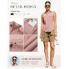 image:imageGRACE KARIN Women Sleeveless Button Down Shirts Summer Solid Dressy Casual Blouse V Neck Tank Top Business Work 2026 TrendyDusty Pink
