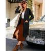 image:imageGRACE KARIN Womens 2026 Trendy Long Cardigans Sweater Lightweight Open Front Long Sleeve Maxi Duster Coats with PocketsBlack