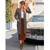 image:imageGRACE KARIN Womens 2026 Trendy Long Cardigans Sweater Lightweight Open Front Long Sleeve Maxi Duster Coats with PocketsCoffee Grey