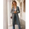 image:imageGRACE KARIN Womens 2026 Trendy Long Cardigans Sweater Lightweight Open Front Long Sleeve Maxi Duster Coats with PocketsDark Grey