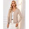 image:imageGRACE KARIN Womens 2026 Trendy Long Cardigans Sweater Lightweight Open Front Long Sleeve Maxi Duster Coats with PocketsDeep Apricot