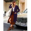 image:imageGRACE KARIN Womens 2026 Trendy Long Cardigans Sweater Lightweight Open Front Long Sleeve Maxi Duster Coats with PocketsDeep Purple