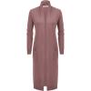 image:imageGRACE KARIN Womens 2026 Trendy Long Cardigans Sweater Lightweight Open Front Long Sleeve Maxi Duster Coats with PocketsGray Pink