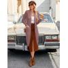 image:imageGRACE KARIN Womens 2026 Trendy Long Cardigans Sweater Lightweight Open Front Long Sleeve Maxi Duster Coats with PocketsGray Pink