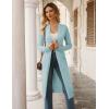 image:imageGRACE KARIN Womens 2026 Trendy Long Cardigans Sweater Lightweight Open Front Long Sleeve Maxi Duster Coats with PocketsLight Blue Grey