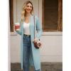 image:imageGRACE KARIN Womens 2026 Trendy Long Cardigans Sweater Lightweight Open Front Long Sleeve Maxi Duster Coats with PocketsLight Blue Grey