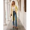 image:imageGRACE KARIN Womens 2026 Trendy Long Cardigans Sweater Lightweight Open Front Long Sleeve Maxi Duster Coats with PocketsLight Yellow
