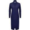 image:imageGRACE KARIN Womens 2026 Trendy Long Cardigans Sweater Lightweight Open Front Long Sleeve Maxi Duster Coats with PocketsNavy Blue