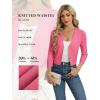 image:imageGRACE KARIN Womens 34 Sleeve Cropped Cardigan Sweater Lightweight Open Front Dressy Causal Shrug Spring FashionHot Pink