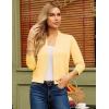 image:imageGRACE KARIN Womens 34 Sleeve Knit Cropped Cardigan Sweaters Open Front Bolero Shrugs Sweater Tops S3XLButter Yellow