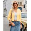 image:imageGRACE KARIN Womens 34 Sleeve Knit Cropped Cardigan Sweaters Open Front Bolero Shrugs Sweater Tops S3XLButter Yellow
