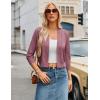 image:imageGRACE KARIN Womens 34 Sleeve Knit Cropped Cardigan Sweaters Open Front Bolero Shrugs Sweater Tops S3XLDusty Rose