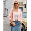 image:imageGRACE KARIN Womens 34 Sleeve Knit Cropped Cardigan Sweaters Open Front Bolero Shrugs Sweater Tops S3XLLight Baby Pink