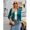 image:imageGRACE KARIN Womens 34 Sleeve Knit Cropped Cardigan Sweaters Open Front Bolero Shrugs Sweater Tops S3XLPeacock Blue