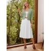 image:imageGRACE KARIN Womens 34 Sleeve Knit Cropped Cardigan Sweaters Open Front Bolero Shrugs Sweater Tops S3XLSage Green