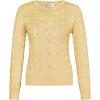 image:imageGRACE KARIN Womens Long Sleeve Button Up Cable Knit Cardigan Lightweight 2026 Crewneck Button Down Sweaters for WomenButter Yellow