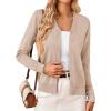 image:imageGRACE KARIN Womens 2026 Trendy Long Cardigans Sweater Lightweight Open Front Long Sleeve Maxi Duster Coats with PocketsDeep Apricot