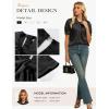 image:imageGRACE KARIN 2026 Women Satin Tops Short Sleeve Blouse Mock Neck Work Silk Shirts Business Casual OutfitsBlack