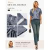 image:imageGRACE KARIN 2026 Women Satin Tops Short Sleeve Blouse Mock Neck Work Silk Shirts Business Casual OutfitsLight Gray