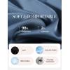 image:imageGRACE KARIN 2026 Women Satin Tops Short Sleeve Blouse Mock Neck Work Silk Shirts Business Casual OutfitsLight Gray Blue