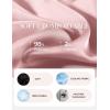 image:imageGRACE KARIN 2026 Women Satin Tops Short Sleeve Blouse Mock Neck Work Silk Shirts Business Casual OutfitsLight Pink