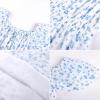 image:imageGRACE KARIN Girls Floral Summer Dress Flutter Sleeve Square Neck Midi Casual Dress for Girl 614YBlue White