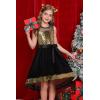 image:imageGRACE KARIN Girls Sequin Party Formal Dress Wedding Guest Sparkle Fancy Birthday Tulle High Low Prom Dresses 614 YearsBlackgold