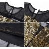image:imageGRACE KARIN Girls Sequin Party Formal Dress Wedding Guest Sparkle Fancy Birthday Tulle High Low Prom Dresses 614 YearsBlackgold