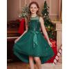 image:imageGRACE KARIN Girls Sequin Party Formal Dress Wedding Guest Sparkle Fancy Birthday Tulle High Low Prom Dresses 614 YearsDark Green