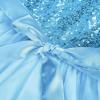 image:imageGRACE KARIN Girls Sequin Party Formal Dress Wedding Guest Sparkle Fancy Birthday Tulle High Low Prom Dresses 614 YearsLight Blue