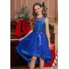 image:imageGRACE KARIN Girls Sequin Party Formal Dress Wedding Guest Sparkle Fancy Birthday Tulle High Low Prom Dresses 614 YearsRoyal Blue
